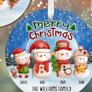 Custom Christmas ornaments
